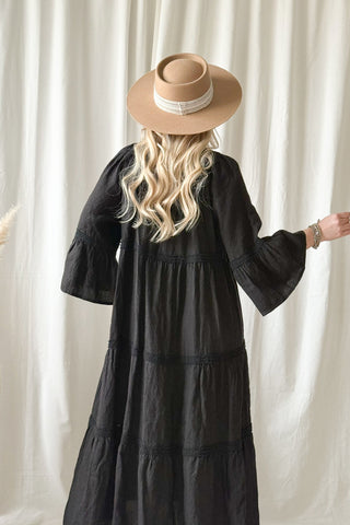 Octavia pellavamekko, musta