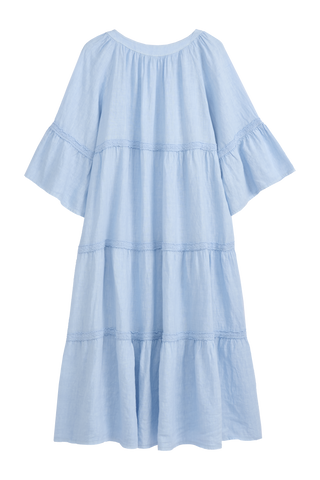 Octavia Linen dress, light blue
