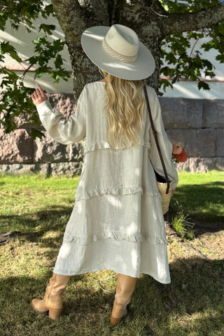 Olivine pellavamekko, hiekka