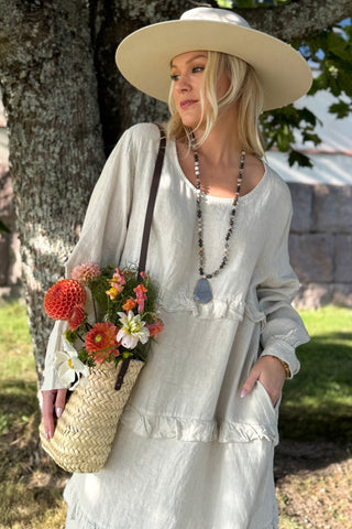 Olivine pellavamekko, hiekka