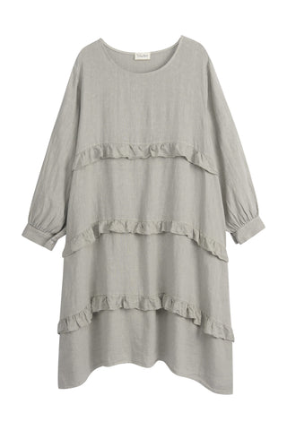 Olivine linen dress, taupe