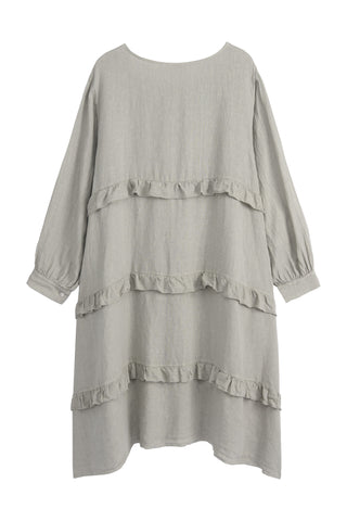 Olivine linen dress, taupe