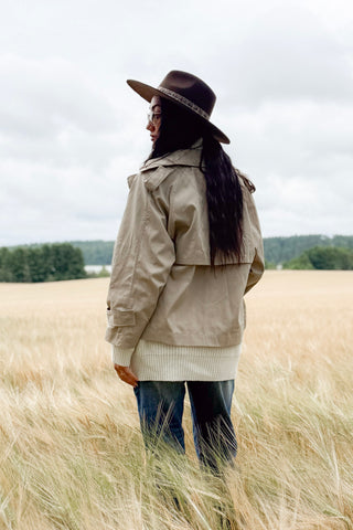 Oxford trenssitakki, beige