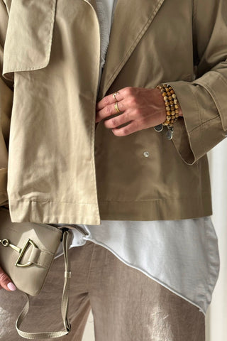 Oxford trenssitakki, beige