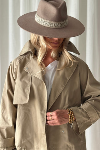 Oxford trenssitakki, beige