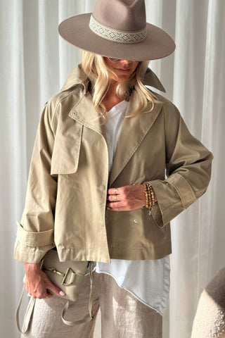Oxford trenssitakki, beige