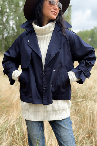 Oxford trenssitakki, navy
