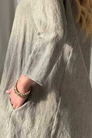 Kairin pellavamekko, pinstripe