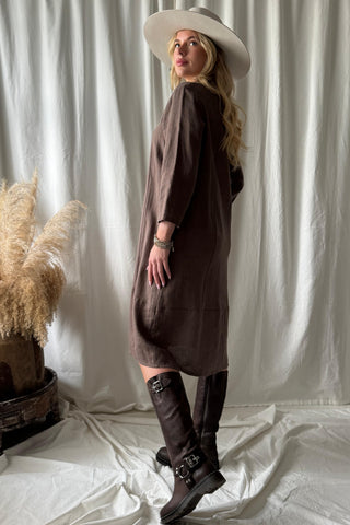 Kairin pellavamekko, coffee