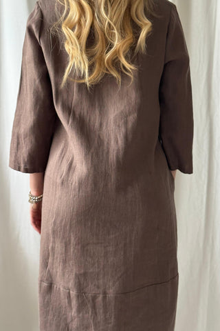 Kairin pellavamekko, coffee