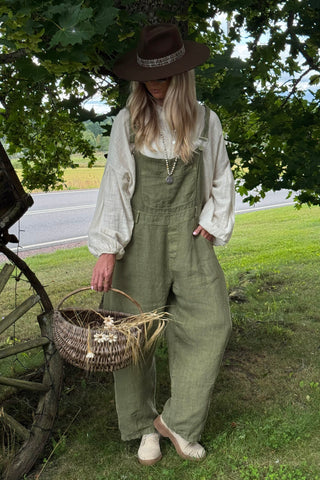 Painter pellavahaalari, forest green