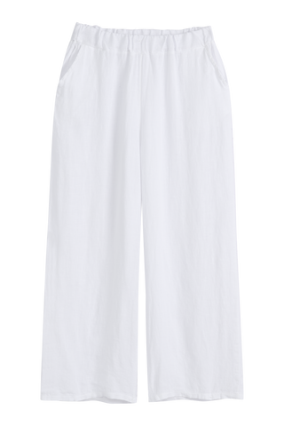 Paloma linen pants, white
