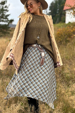 Parka Poncho jacket, beige