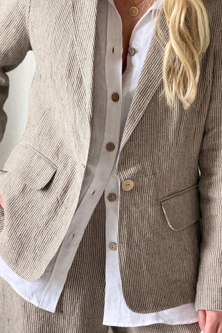 Pellavableiseri, pinstripe