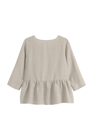 Peplum pellavapaita, natural