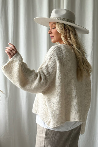 Philo neule, luonnonvalkoinen