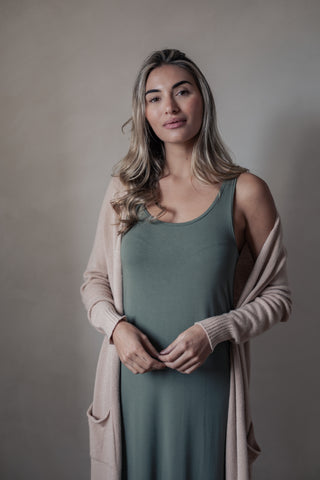 Pure Ease neuletakki beige