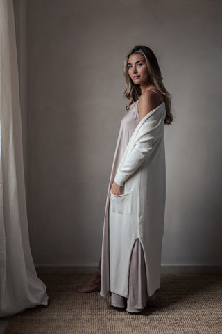 Pure Ease neuletakki, luonnonvalkoinen