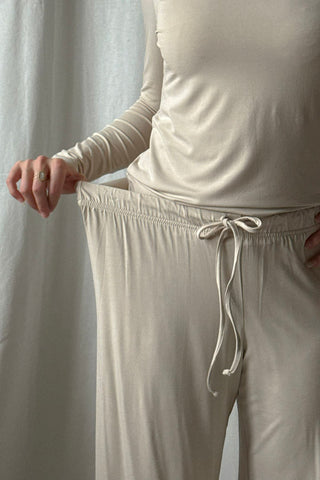 Bamboo Relax housut, beige