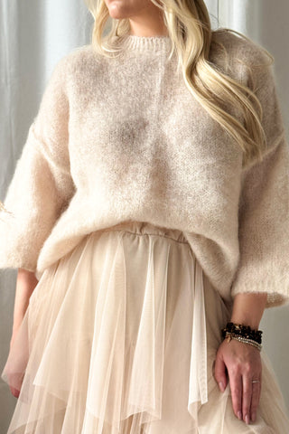 Rosie tyllihame, light beige