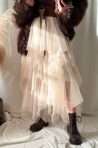 Rosie tyllihame, light beige