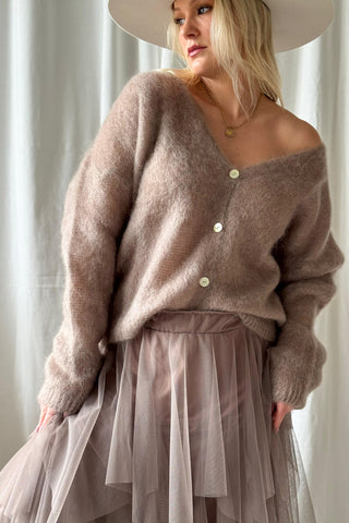 Rosie tulle skirt, taupe