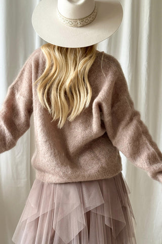 Rosie tulle skirt, taupe