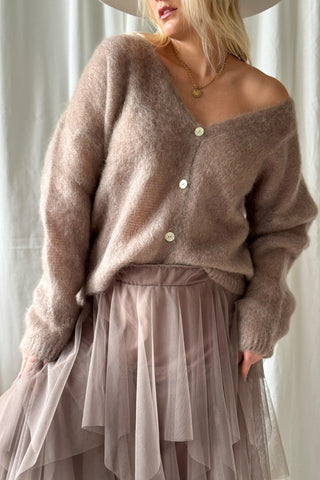 Rosie tulle skirt, taupe