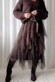 Rosei tulle skirt, coffee