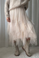 Rosie tulle skirt, light beige