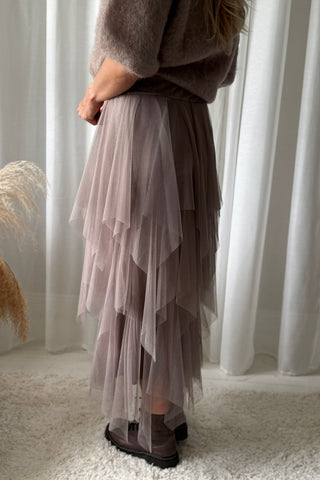 Rosie tulle skirt, taupe