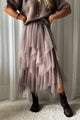 Rosie tulle skirt, taupe