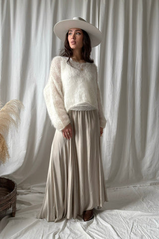 Sandy satiinihame, beige