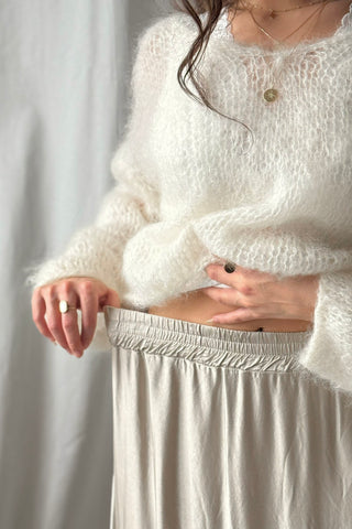 Sandy satiinihame, beige