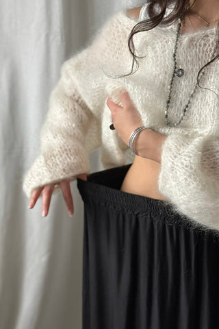 Sandy satiinihame, musta