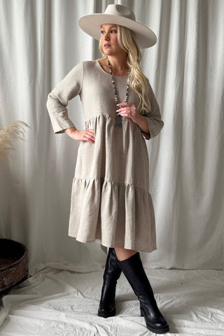 Sarah pellavamekko, natural