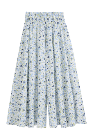 Sevilla linen pants, floral blue