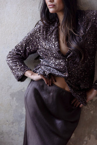 Silklook viskoosihame, taupe