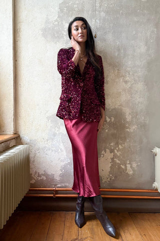 Silklook viskoosihame, red wine