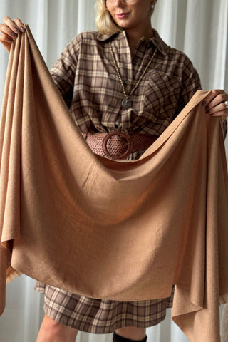 Soft viscose scarf, beige