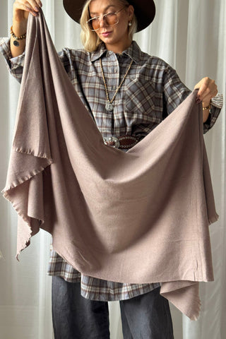 Soft viscose scarf, light grey