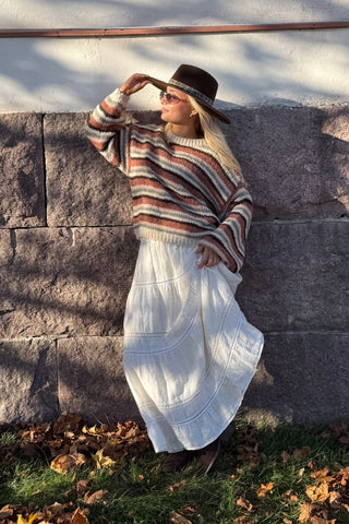 Somerset Stripe neule, cream