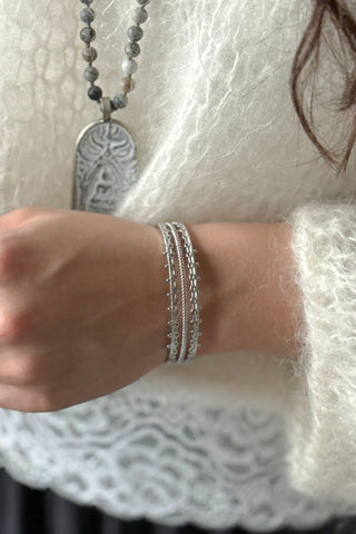 Sonita rannekoru, hopea