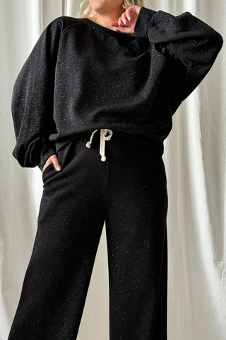 Sparkling collegepaita, musta