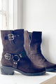 Spark suede boots, dark brown