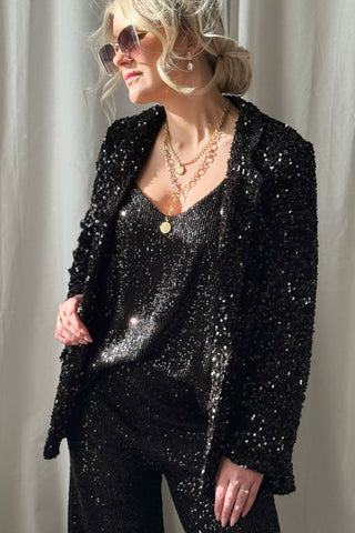 Stardust paljettitoppi, musta