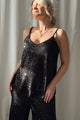 Stardust sequin top, black