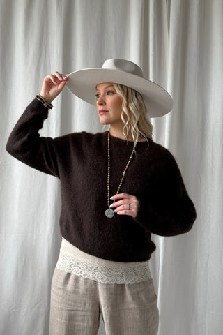 Stockholm neule, espresso