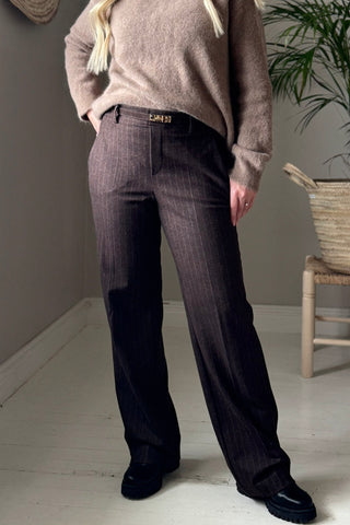 Suede thin leather belt, coffee