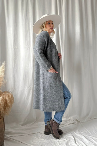 Sunday Mood neuletakki, harmaa